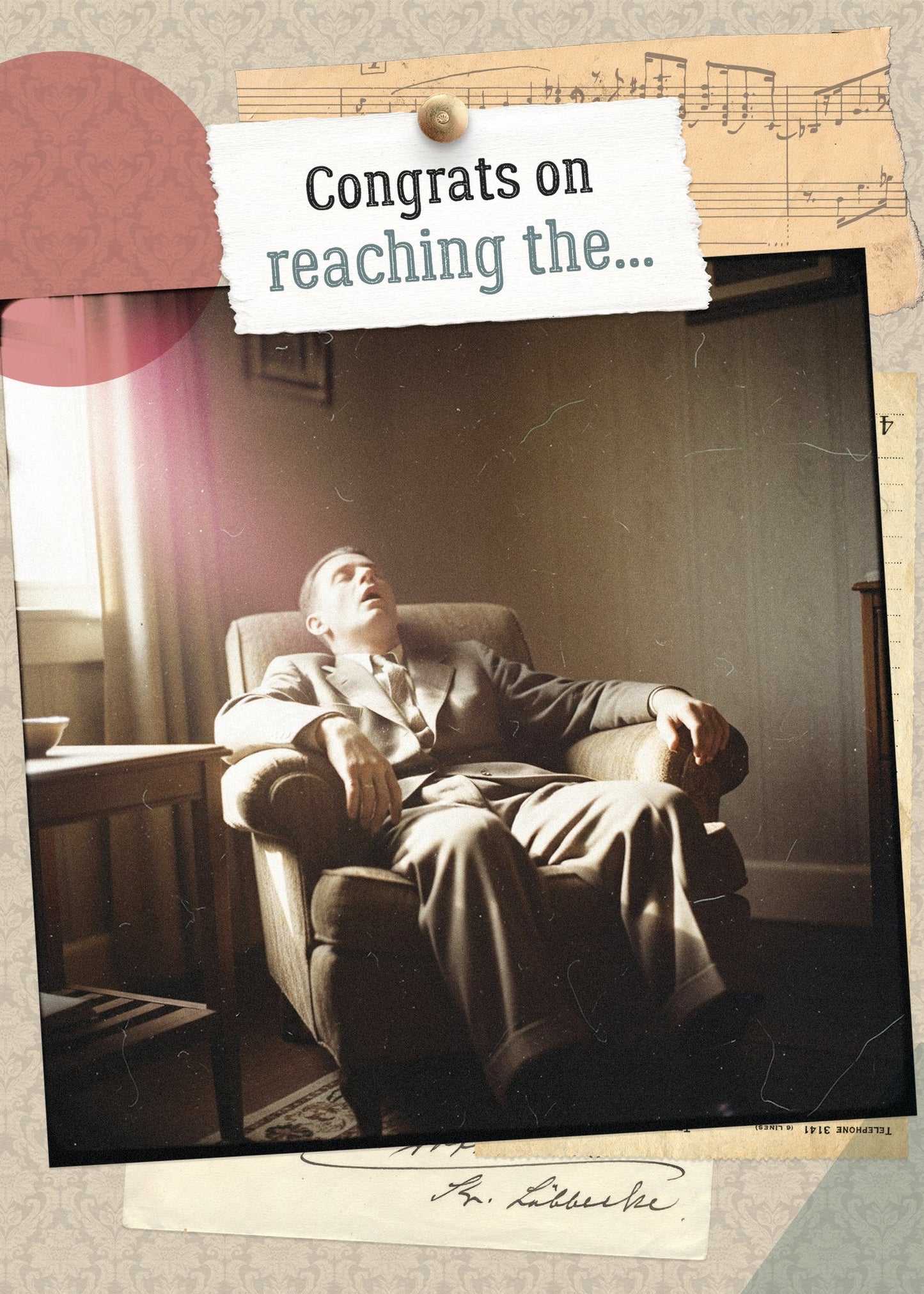 Birthday Card - Resting My Eyes