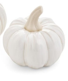 White Porcelain Pumpkin - Small