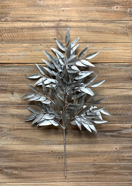 Silver Willow Eucalyptus Spray 27"