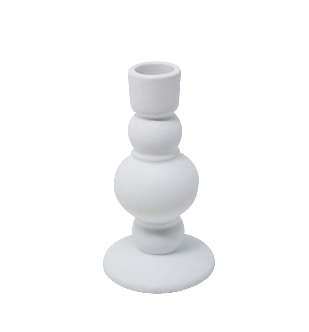 White Taper Candle Holder
