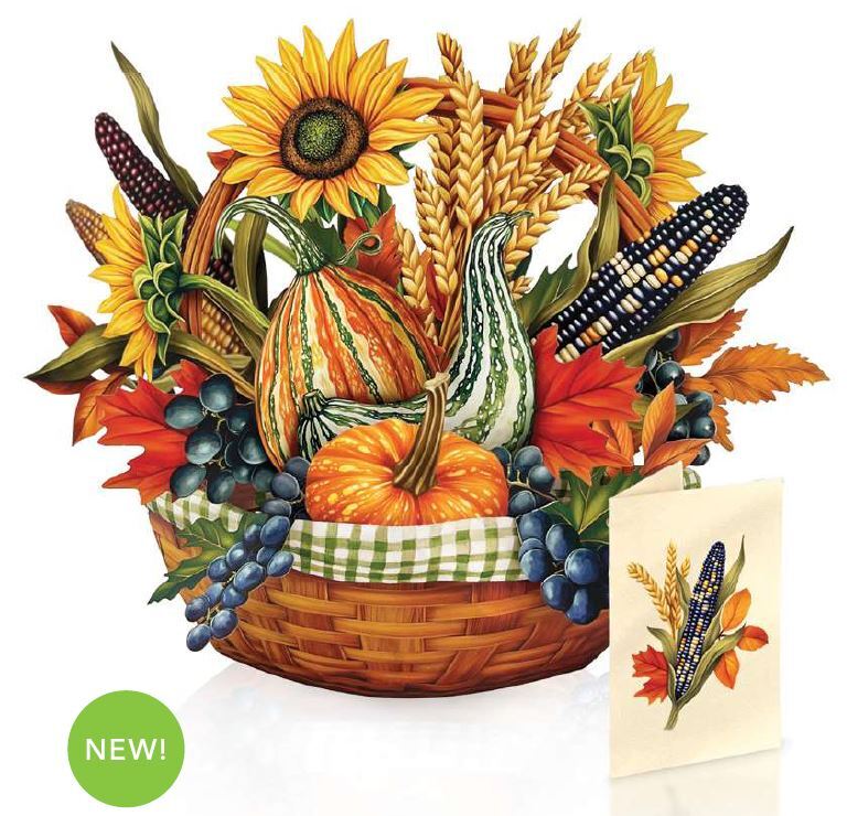 Pop Up Card - Golden Harvest