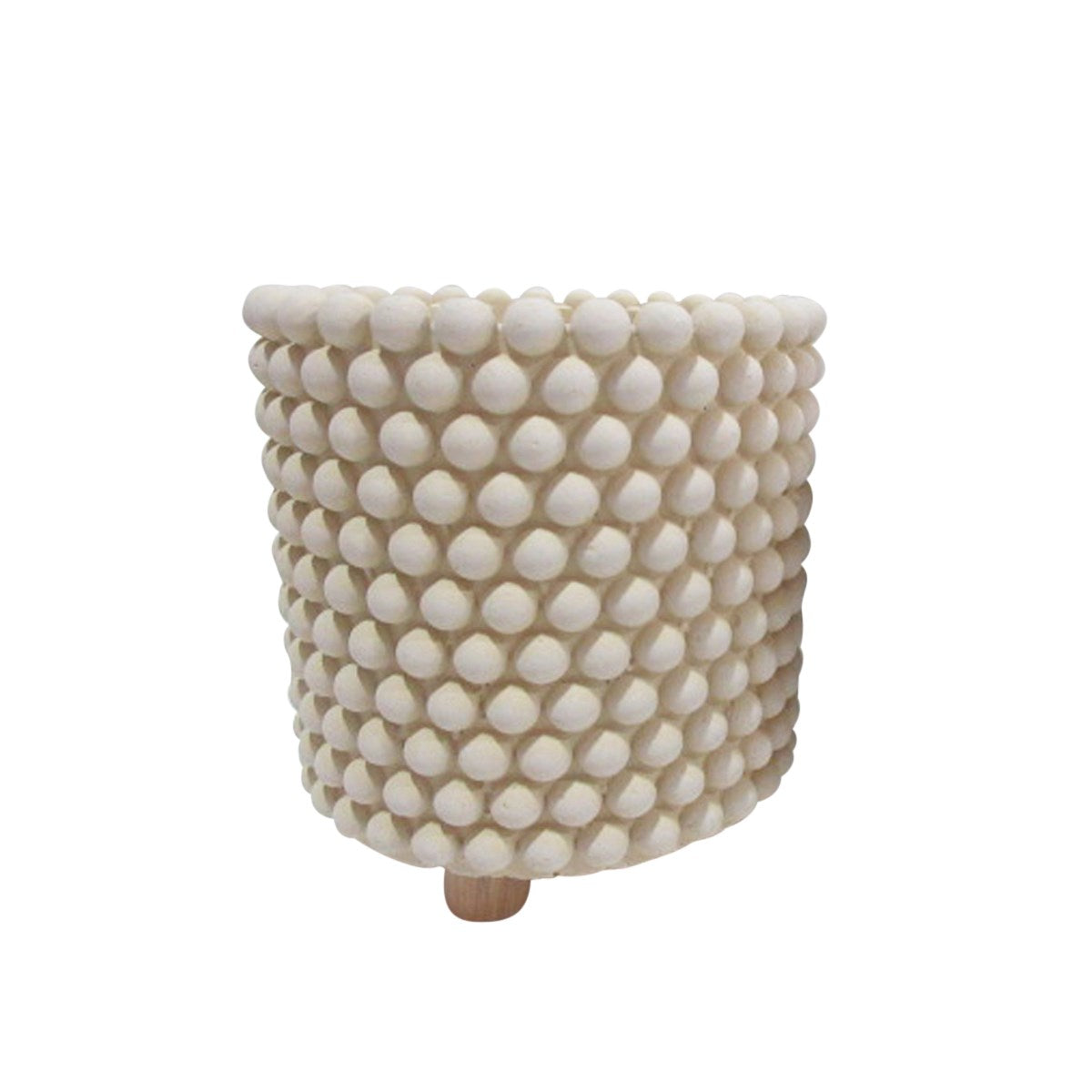 Light Clay Colour Dotted Pot Galvani Medium