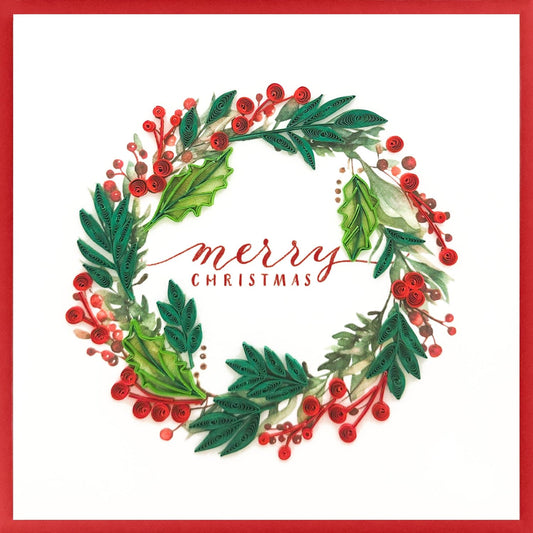 Quilling Card - Christmas Wreath