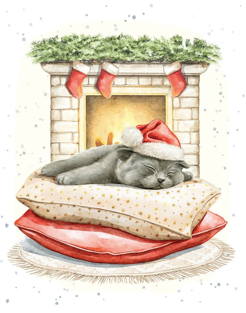 Small Card - Fireside Slumber