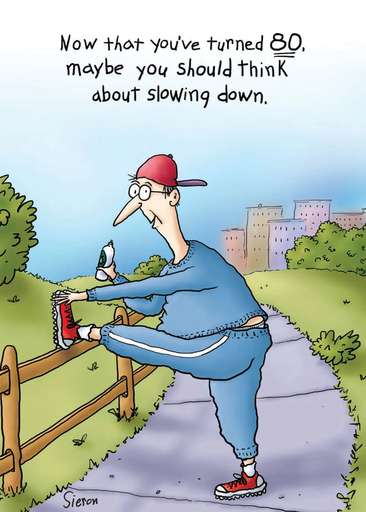 Age Birthday Card - You've Turned 80