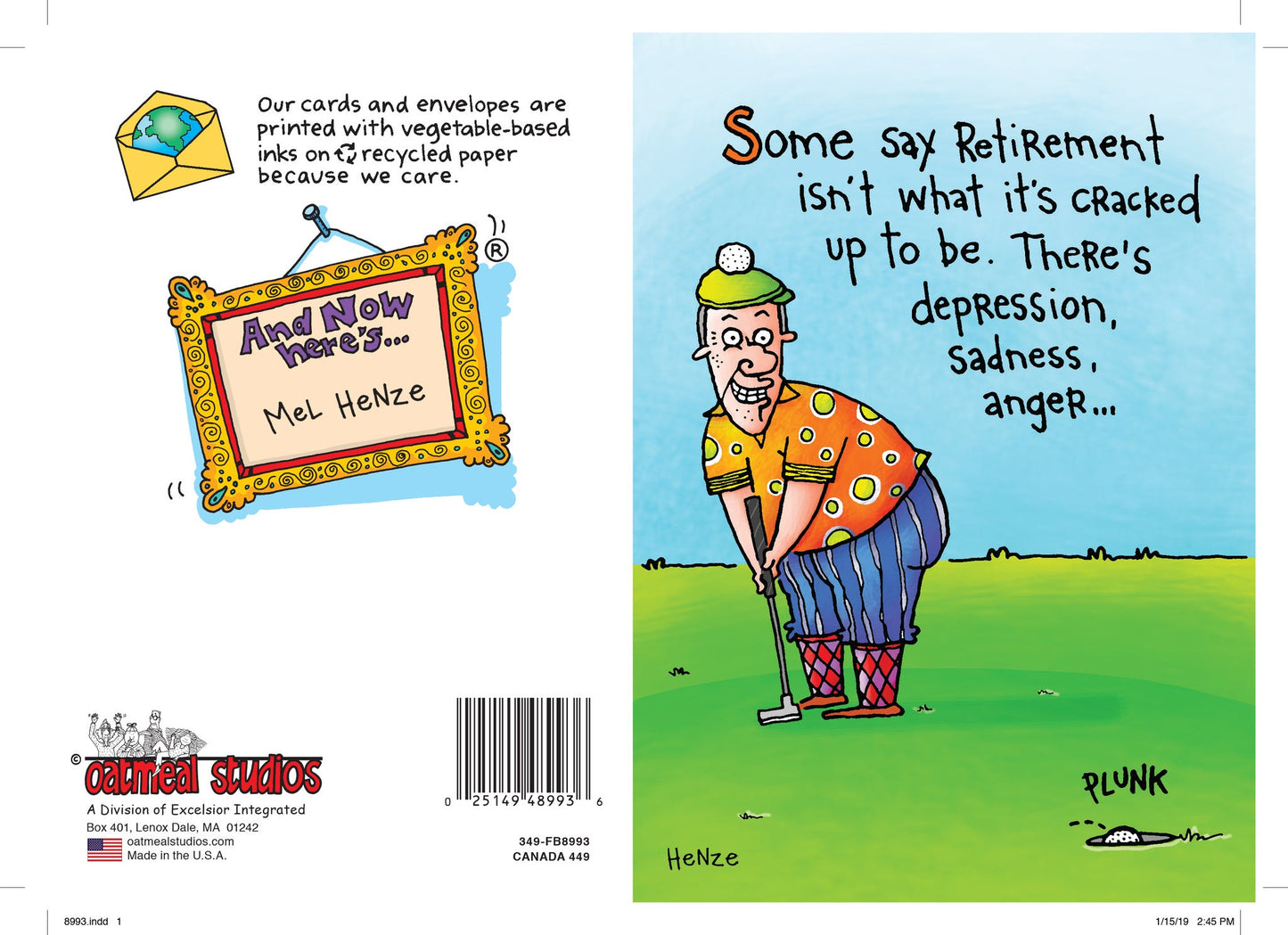 Gentleman Golfer - Retirement Card