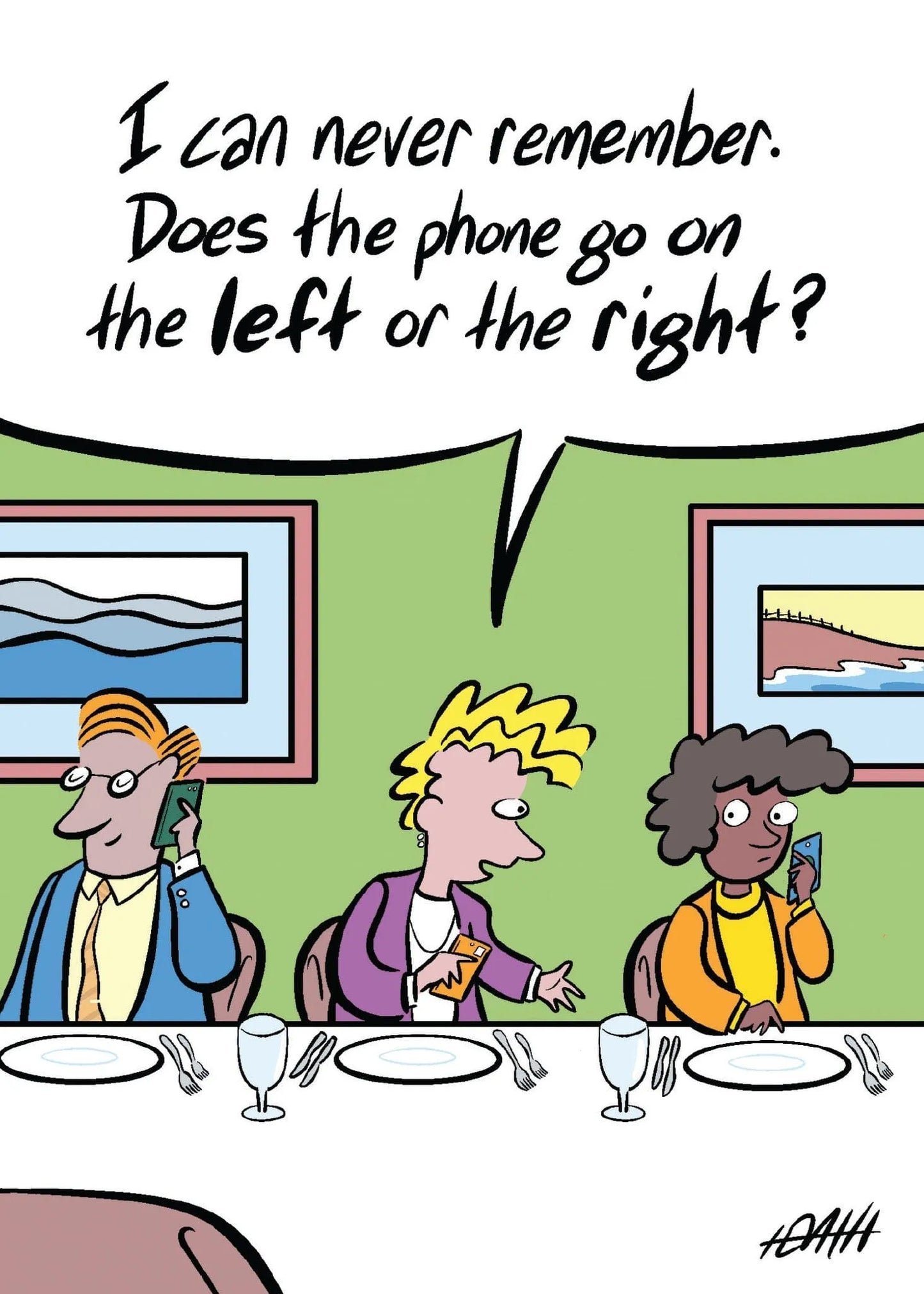 Birthday Card - Place Setting