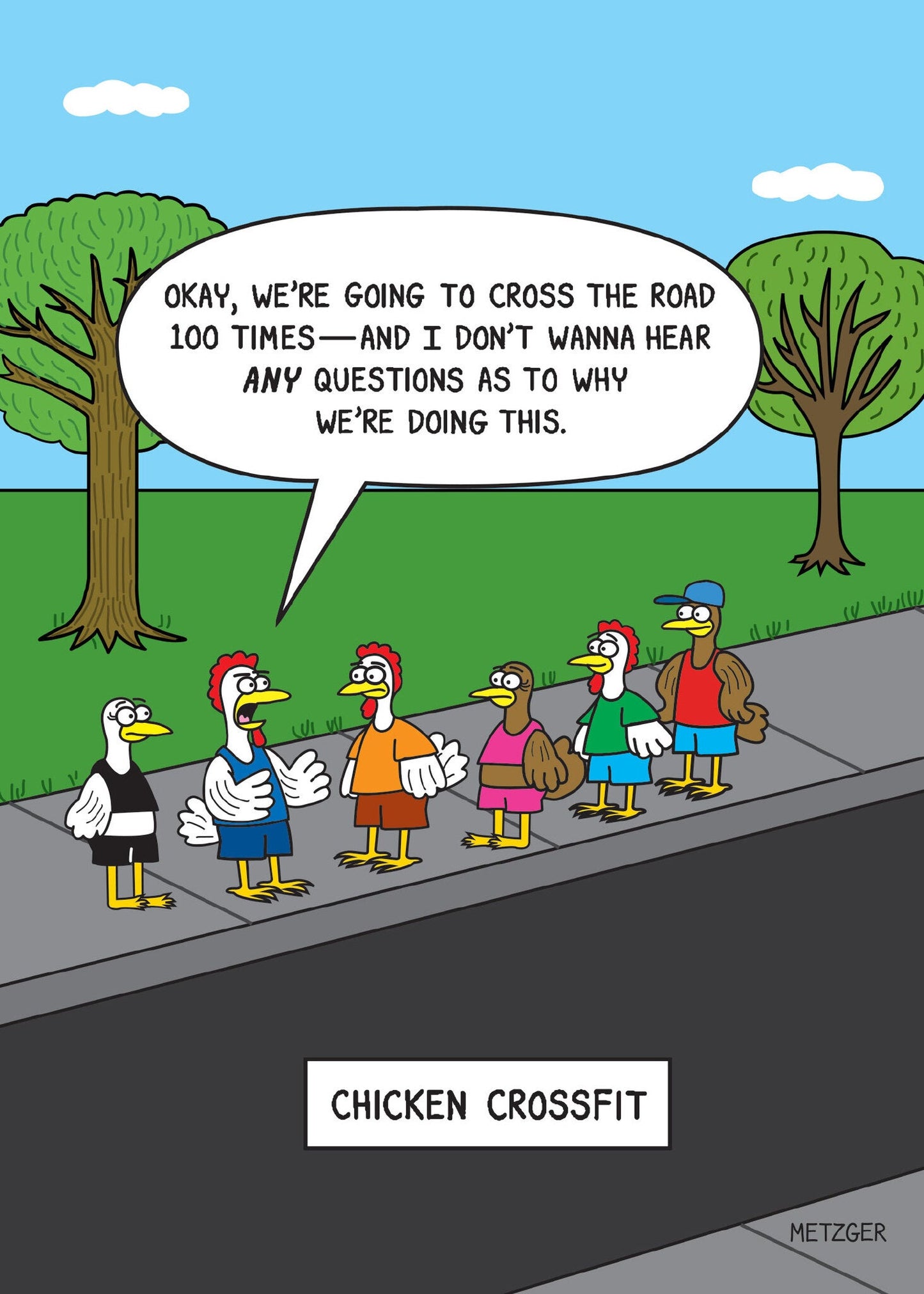 Birthday Card - Chicken Crossfit - Joshua & Company