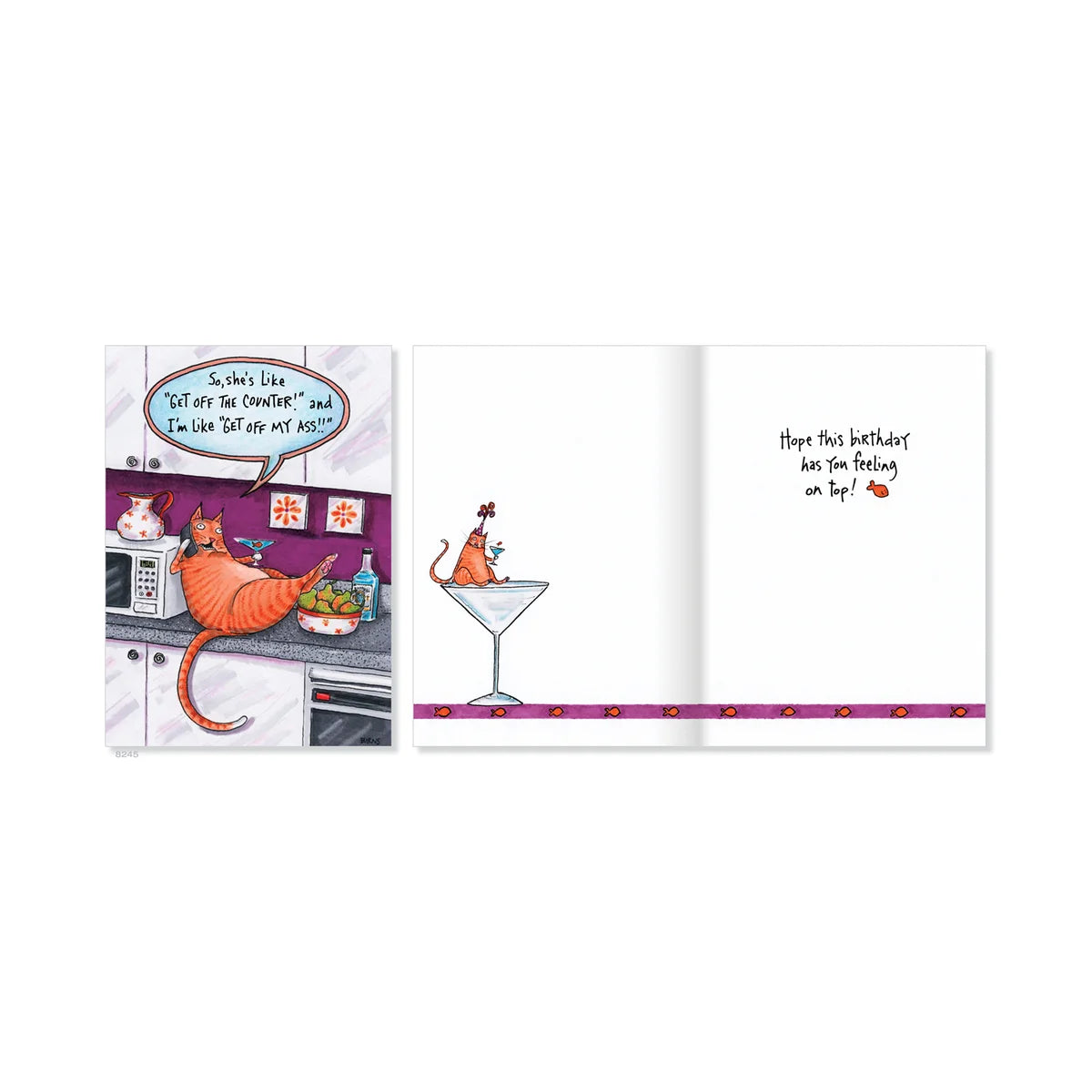 Get Off The Counter Birthday Card