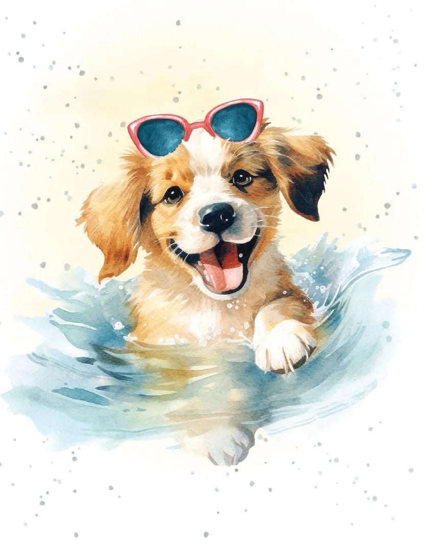 Small Card - Dog Paddle