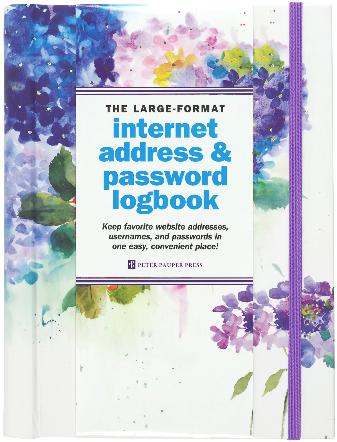 Internet Log Book Large - Hydrangeas - Joshua & Company