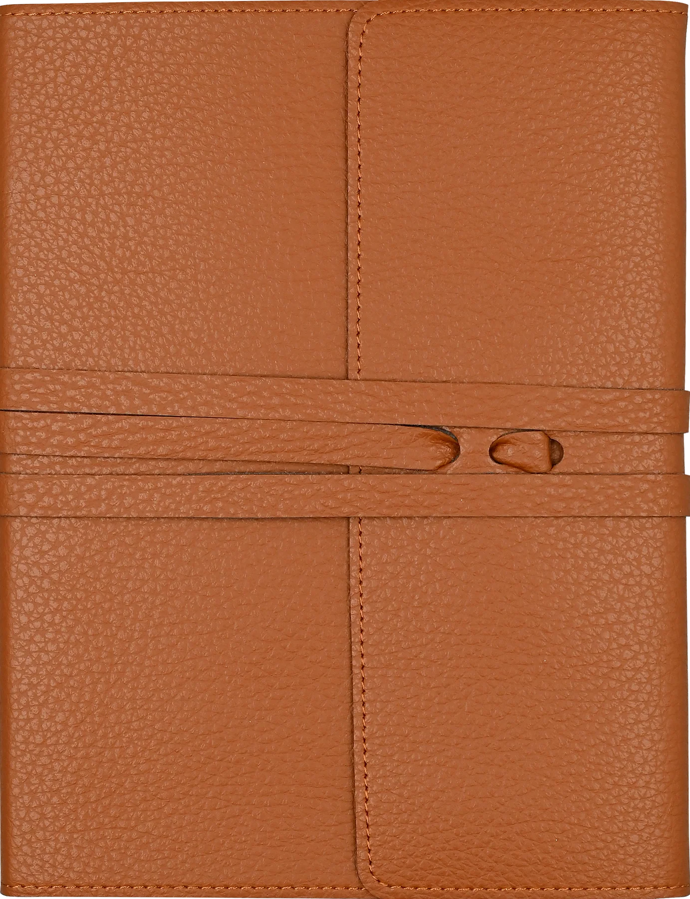 Brown Vegan Leather Wrap Journal - Joshua & Company