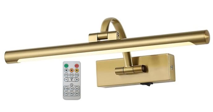 LED Rechargeable Picture Light - Brass