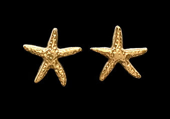 Gold Coloured Starfish Earring