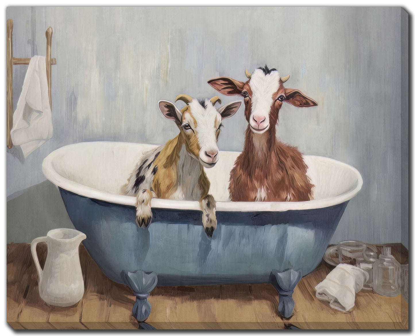 Goats in Bathtub I Print *Store Pick Up Only