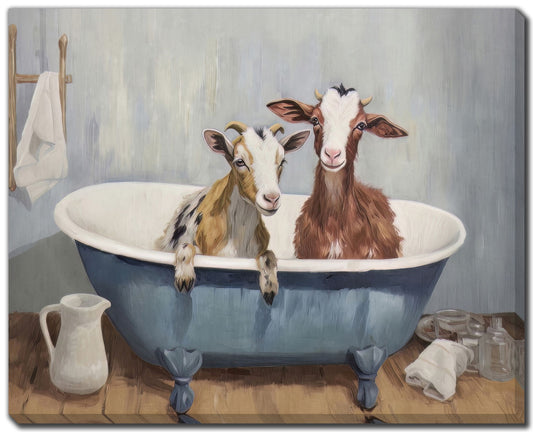 Goats in Bathtub I Print *Store Pick Up Only