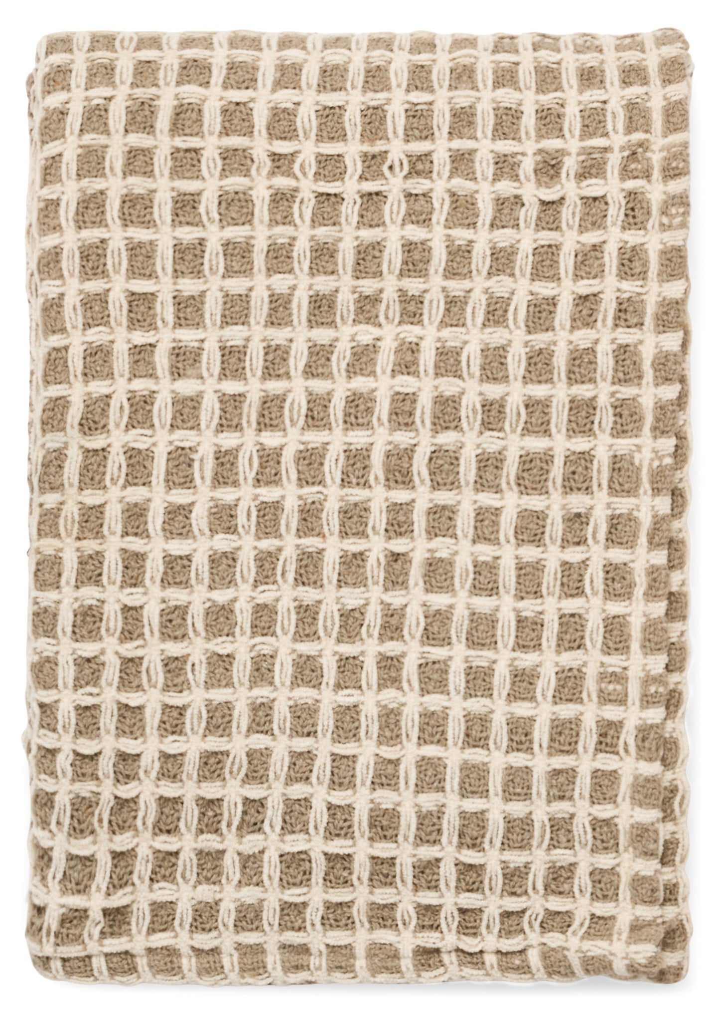 Taupe Waffle Throw