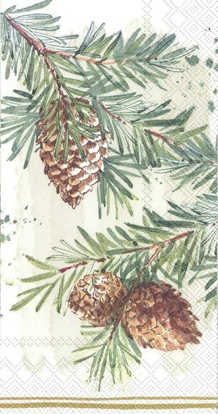 Decorative Branches Paper Napkins - Assorted Sizes