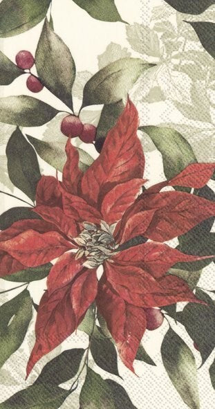 Poinsetta Buffet/Guest Napkin