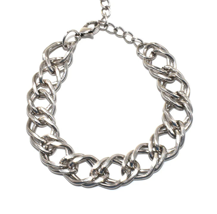 Link Bracelet Silver Colour