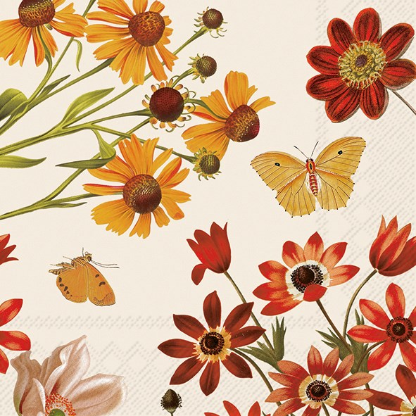 Harvest Butterflies - Cocktail Napkin