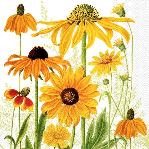 Danielle Sunflower Napkins - Assorted Sizes