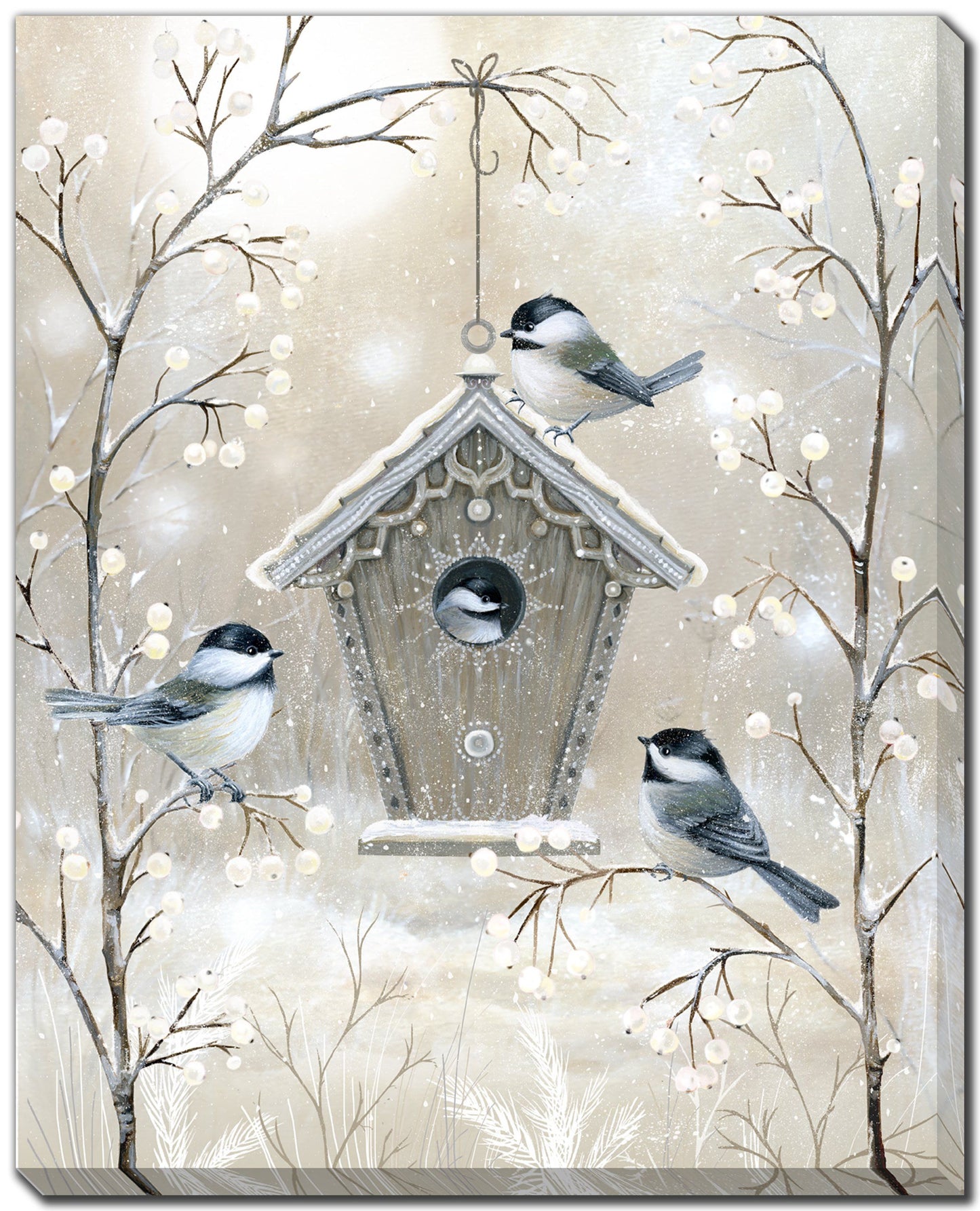 Wintery Birdhouse Print 16" x 20" **Store PIckup Only**
