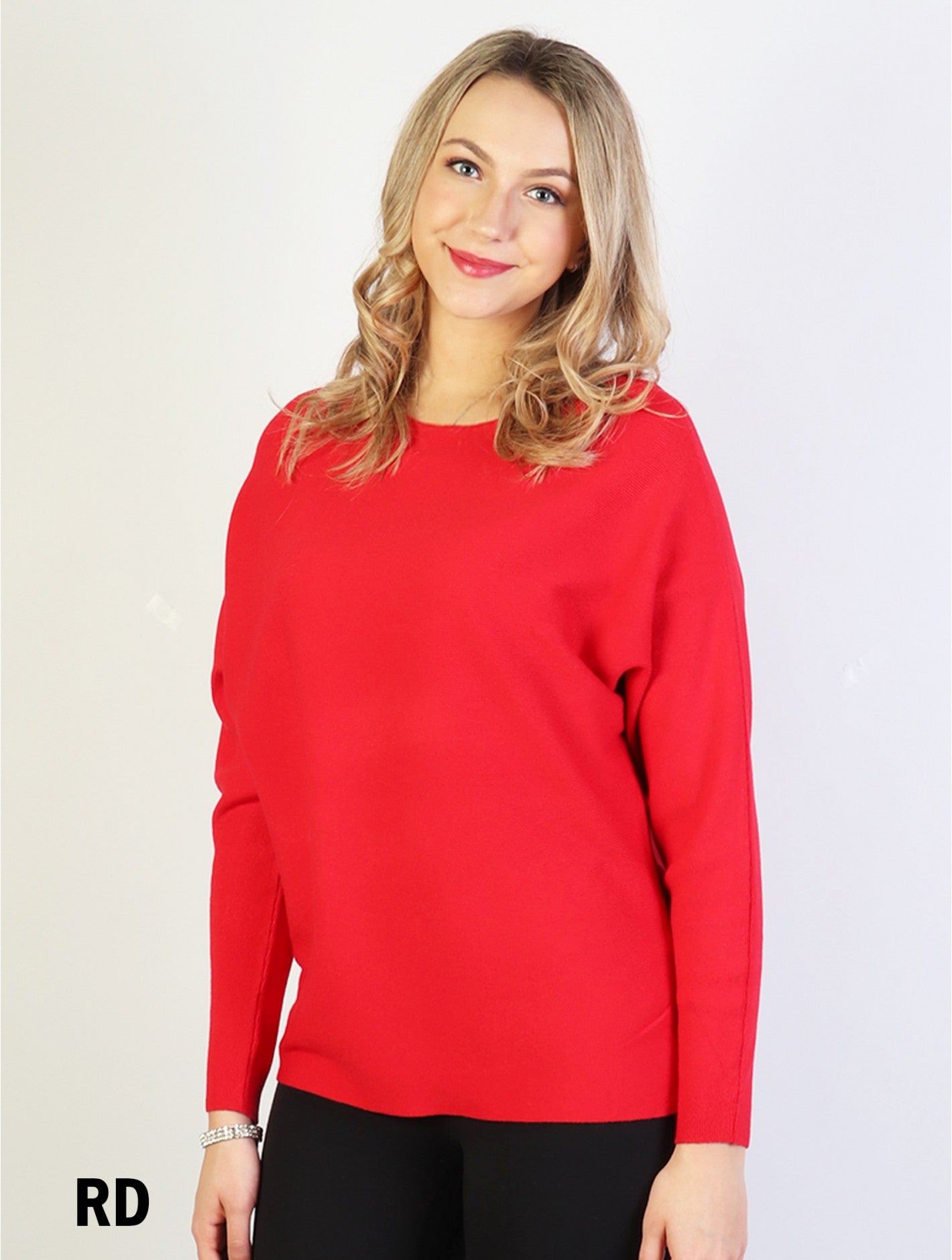 Dolman Sleeve Top - Red - Joshua & Company