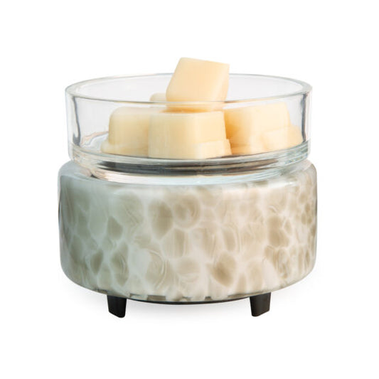 2-in-1 Classic Fragrance Warmer - Swirl Glass