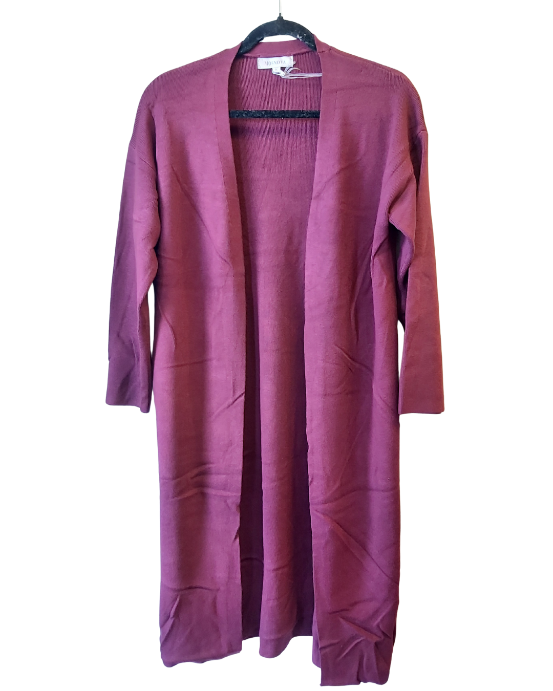 Knit Cardigan - Burgundy