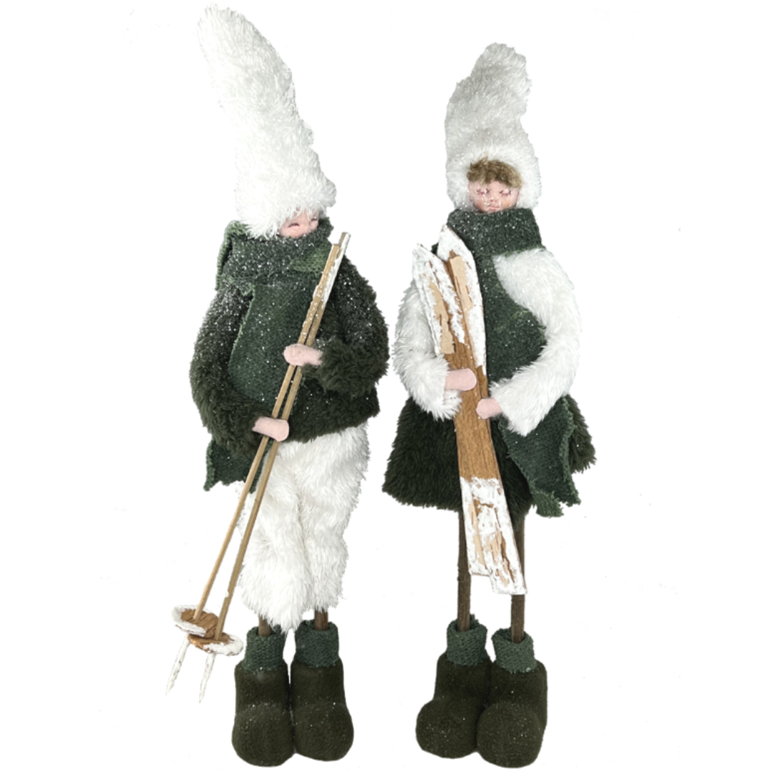 Skiing Standing Boy or Girl Large - Assorted