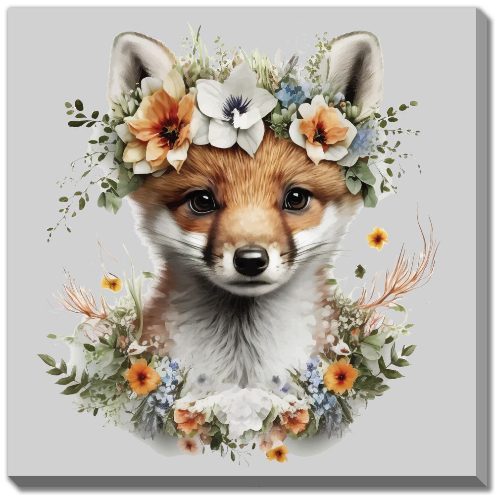 Floral Fox Print *Pick Up Only