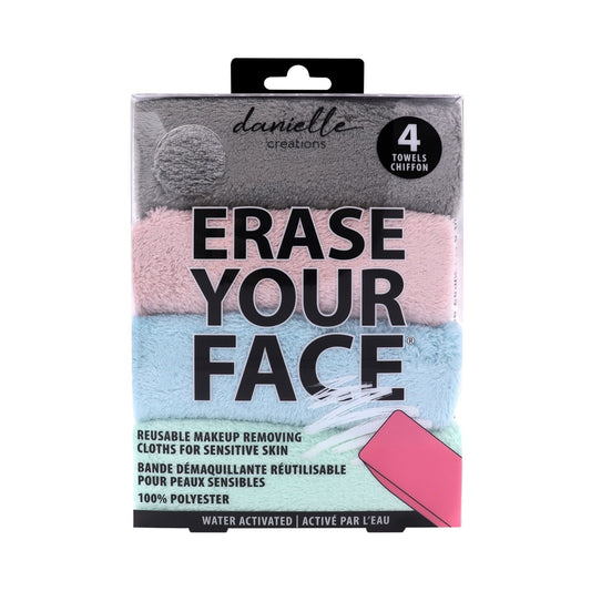 Erase Your Face 4 Pack - Rock Grey, Pretty Pink, Ice Blue, Mint Green