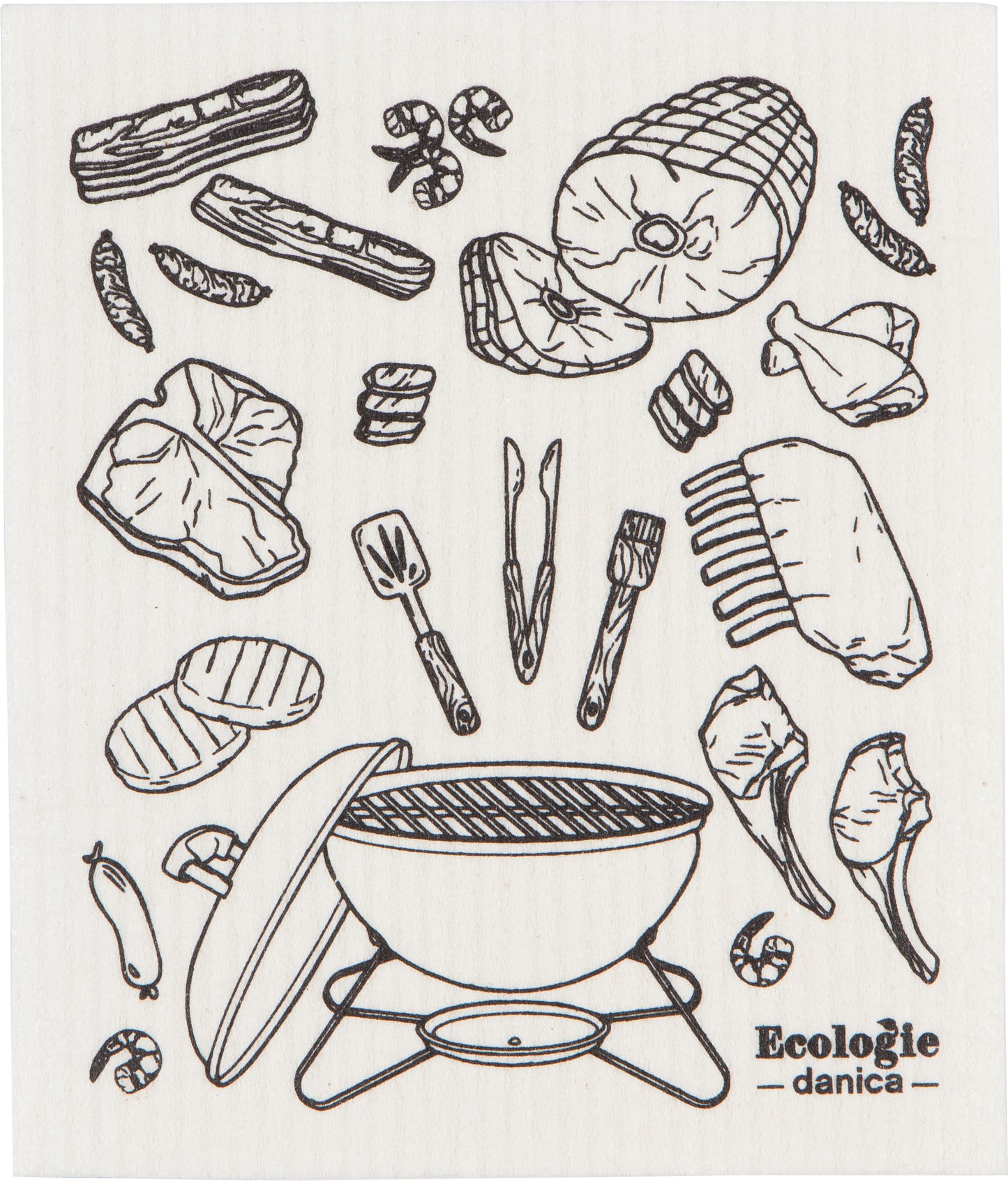 On the Grill - Swedish Dishcloth