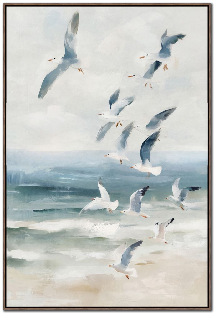 Seagulls in Flight II *Store Pick Up Only