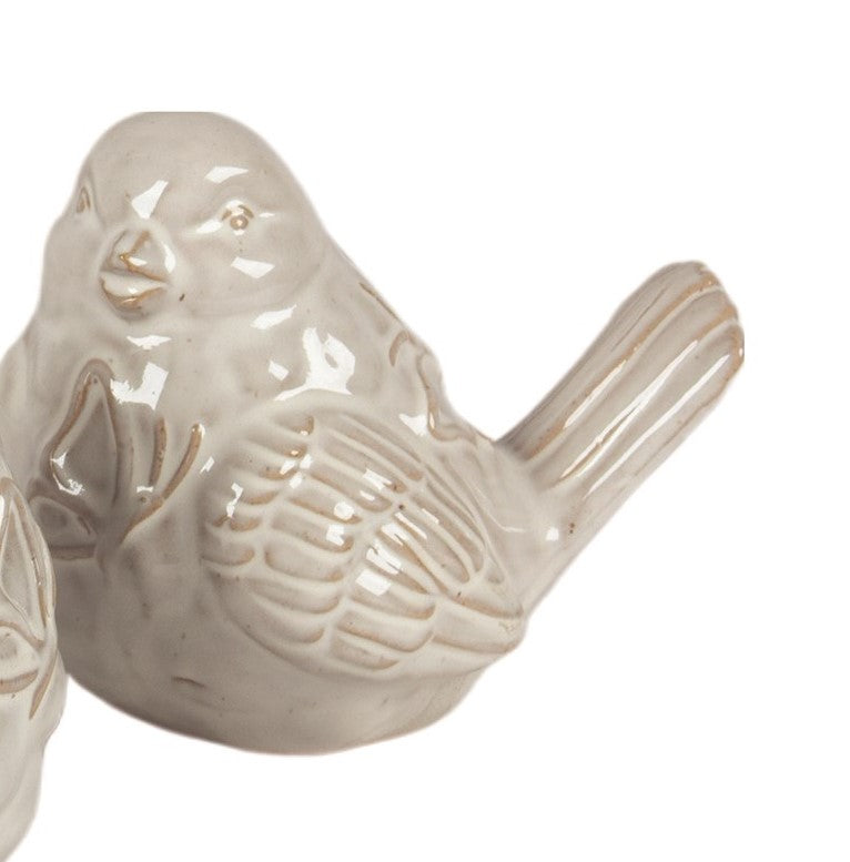White Ceramic Bird - Assorted