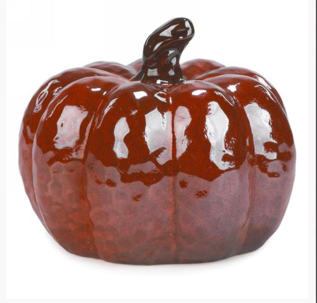 Orange Ceramic Pumpkin