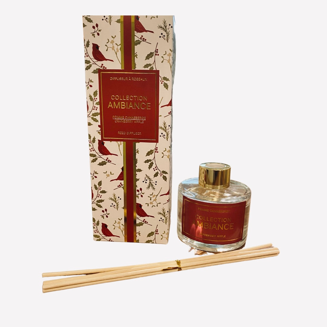 Cranberry Apple Glass Reed Diffuser