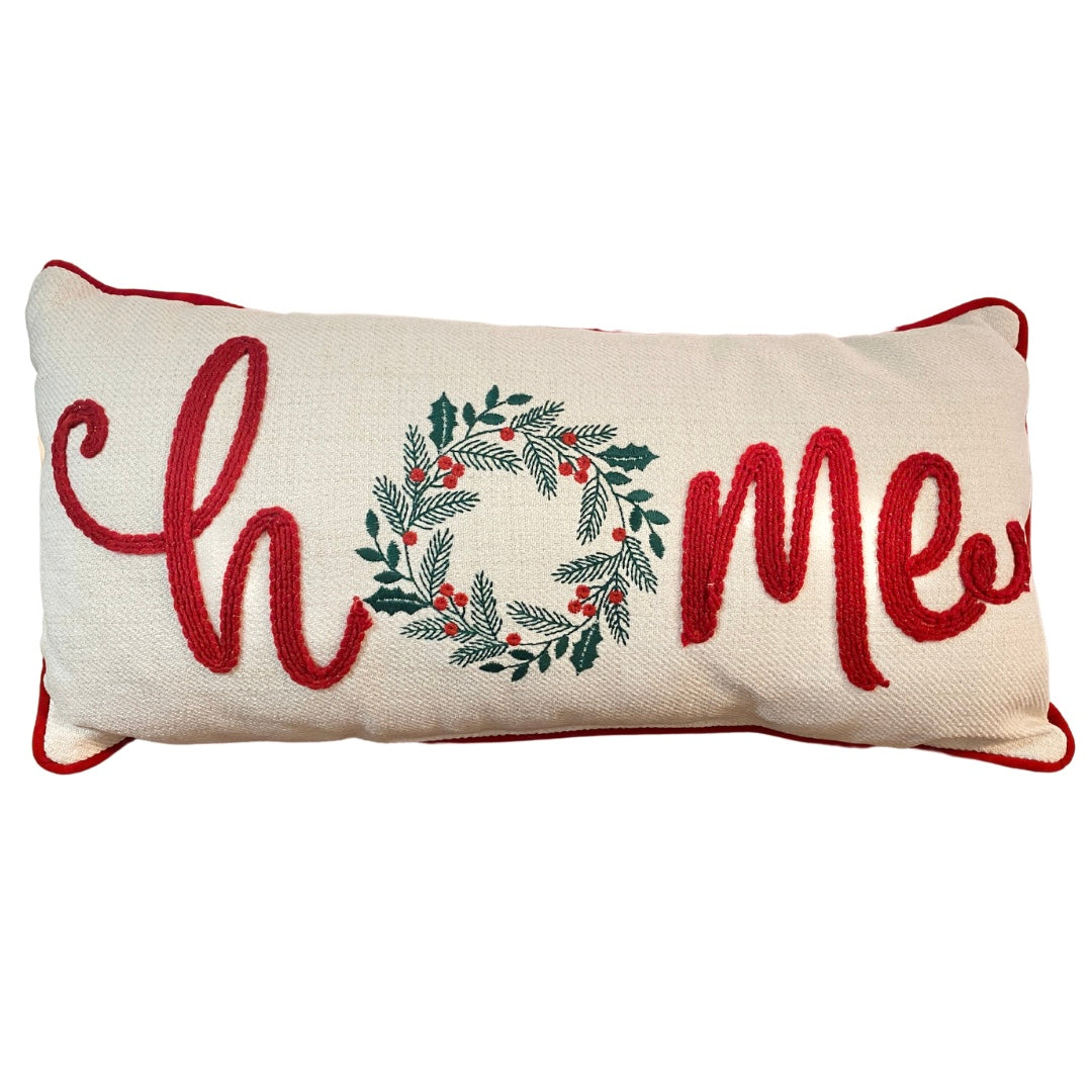 Home Wreath Cushion Lumbar