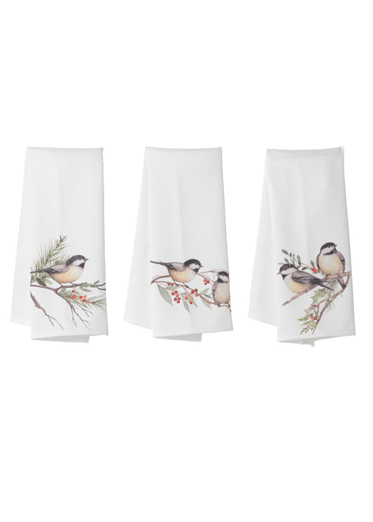 Chickadee Tea Towel - Assorted Styles