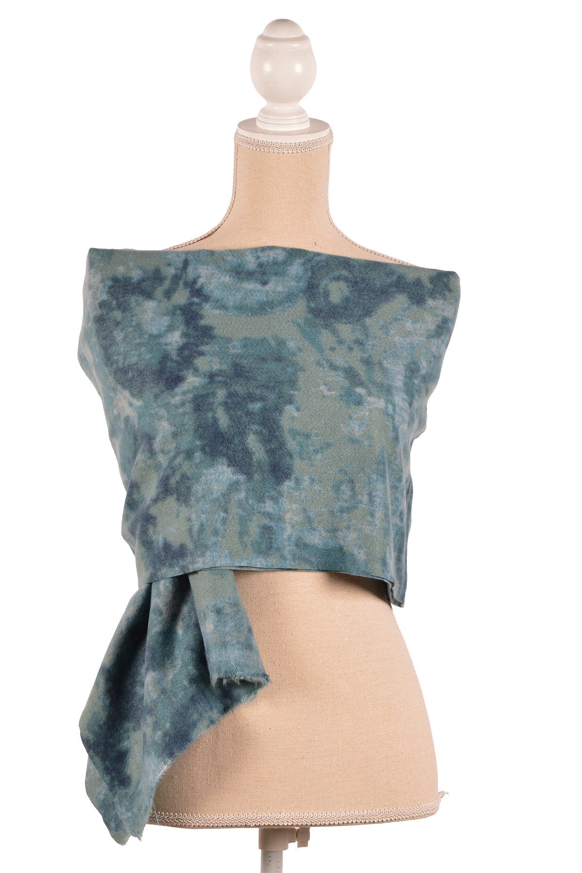 Denim Blue Tie Dye Scarf