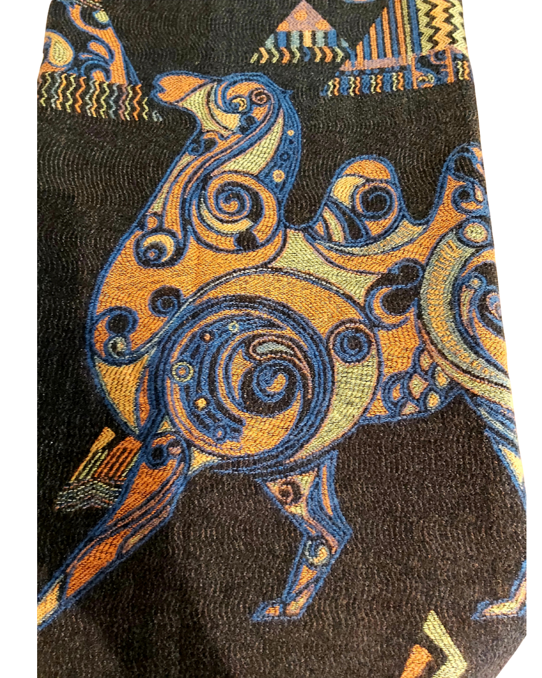 Camel Blanket Scarf - Black
