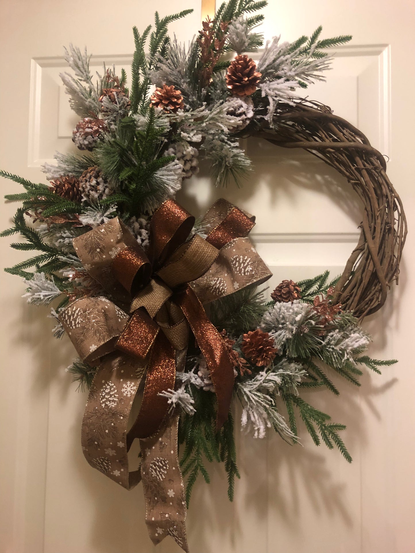 Wreath with Bronze Accents *Pick Up Only *