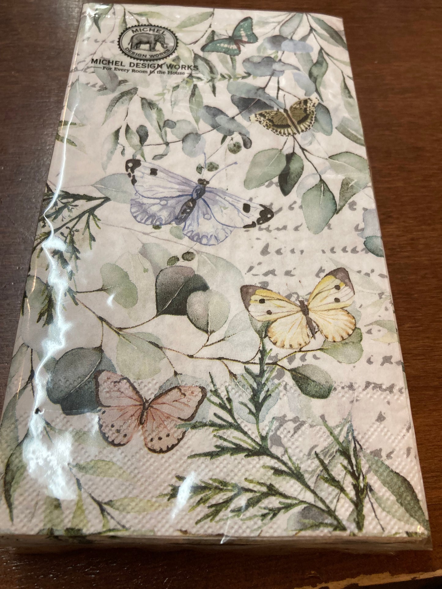 Michel Design Works Butterfly Fields Hostess Napkin