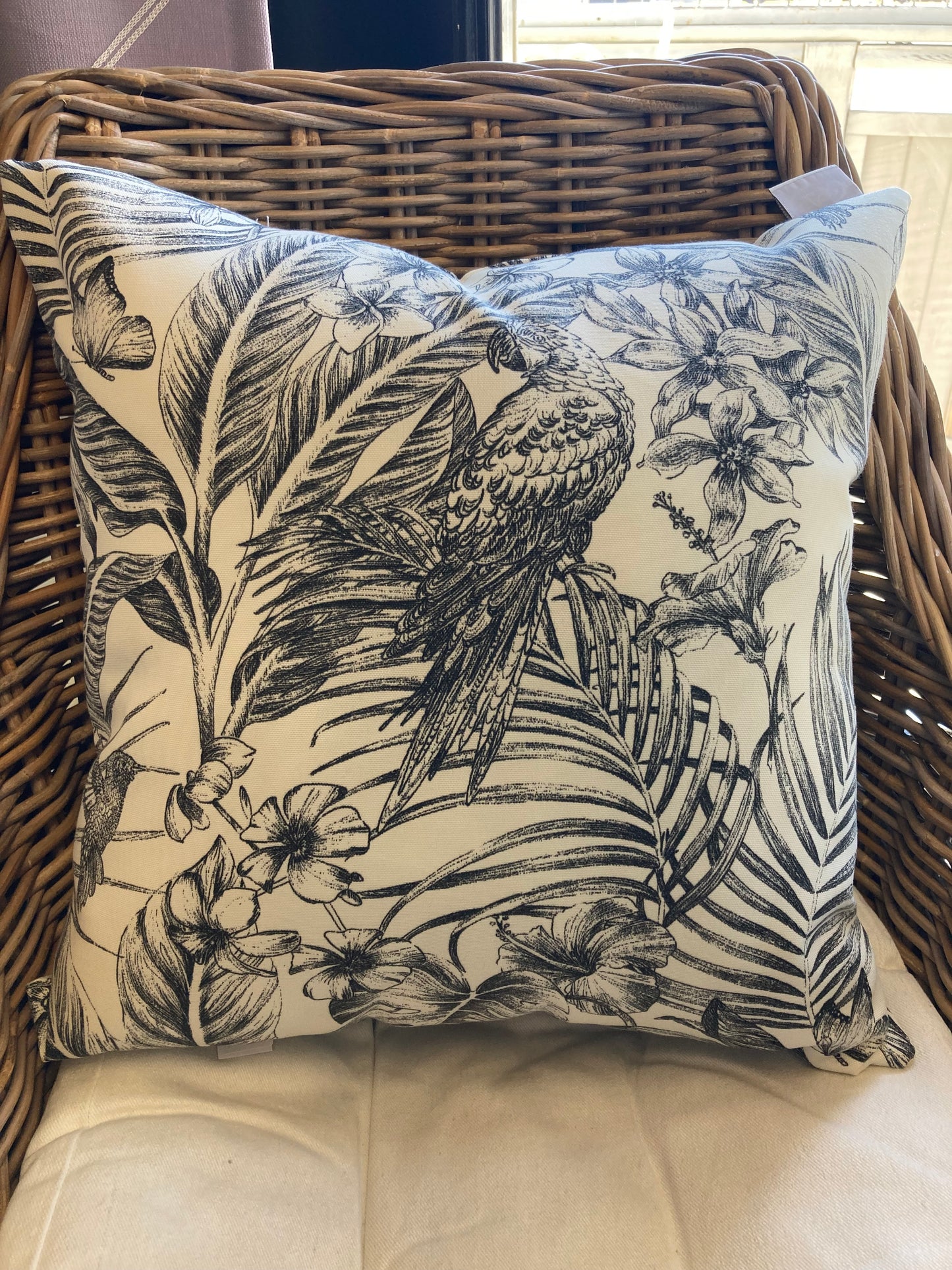 Indoor/Outdoor Cushion - Wilshire Ebony 18"