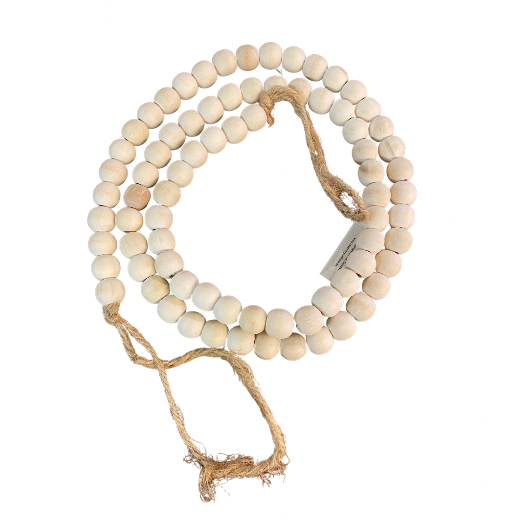 Wood Bead Garland 48"