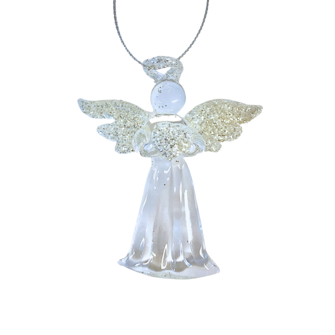 Clear Angel Ornament (Assorted)