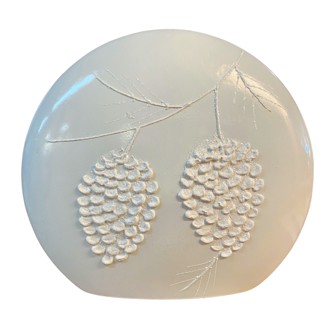 Glistening Pinecones Pre-Lit Orb