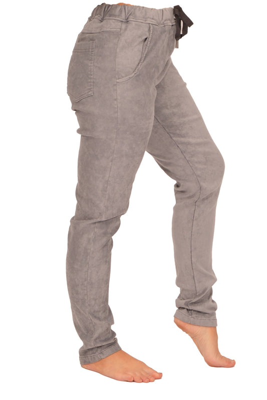 Faux Suede Grey Pants