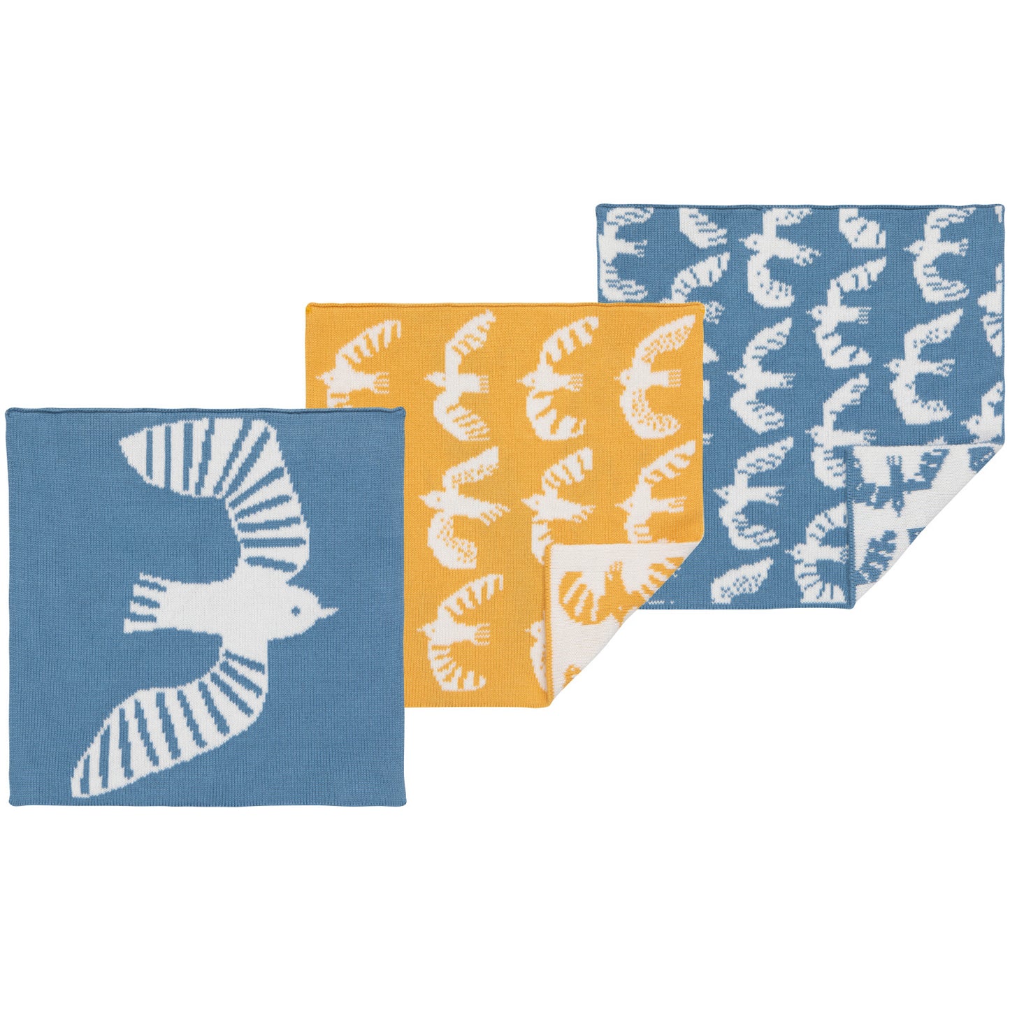 Birdie Knit Dishcloth- Set of 3 - Joshua & Company